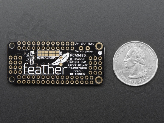 Servo motor driver board/ PWM 8 channel Featherwing - Adafruit 2928